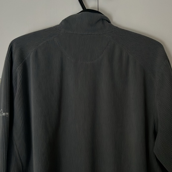 NWT Eddie Bauer Men's Dark Grey Stretch Fleece Jacket Large - Picture 4 of 15